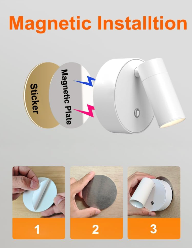 Magnetic Suction Spotlight Lamp