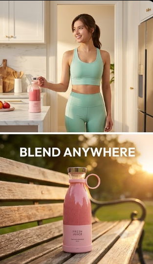 Electric Portable Mini Juicer Bottle | Wireless Personal Size Juicer Blender