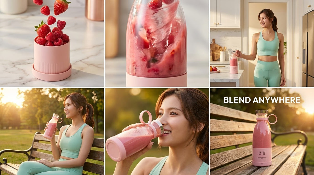 Electric Portable Mini Juicer Bottle | Wireless Personal Size Juicer Blender