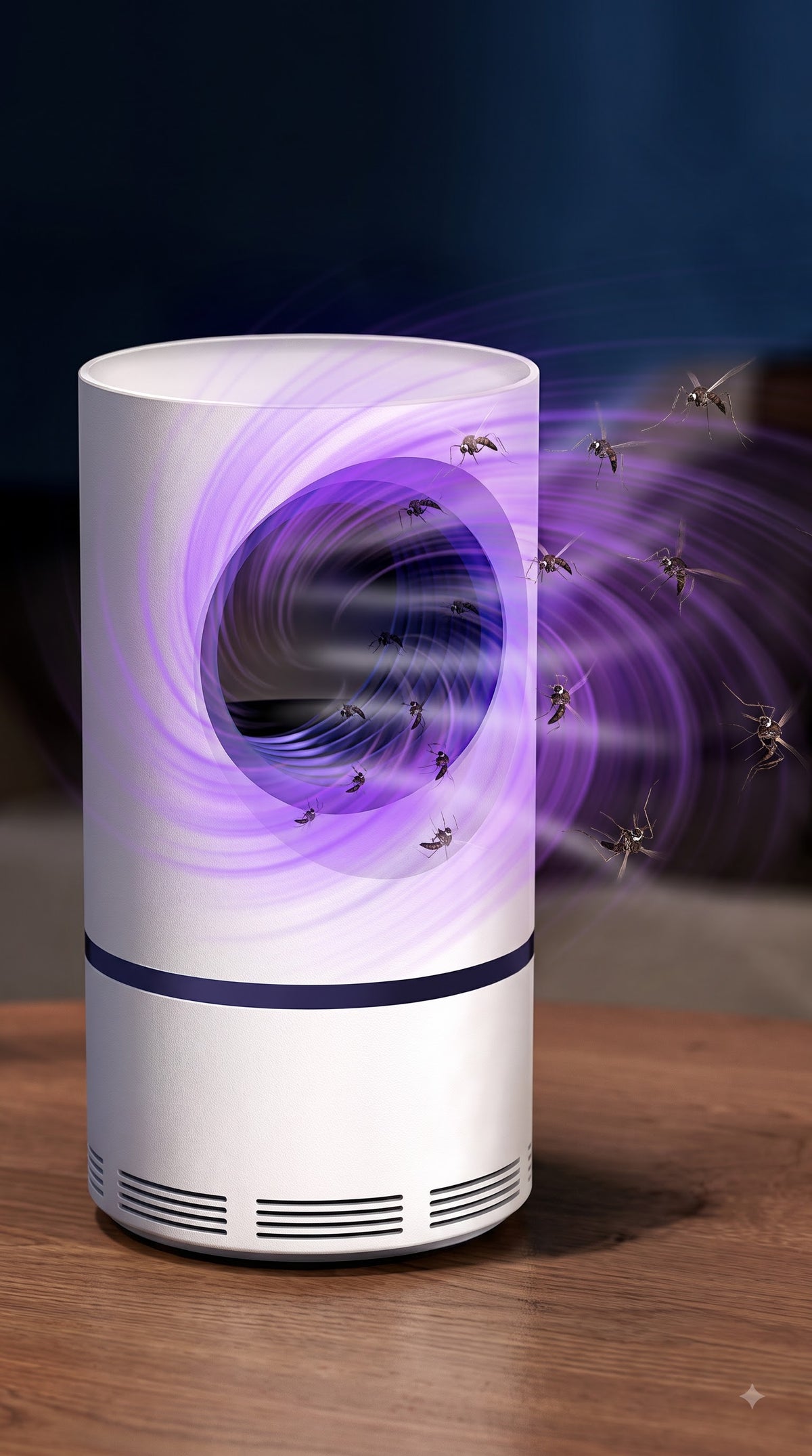 Mosquito Killer Lamp International Eco Friendly Bug Zapper Electric Mosquito Lamp (White)